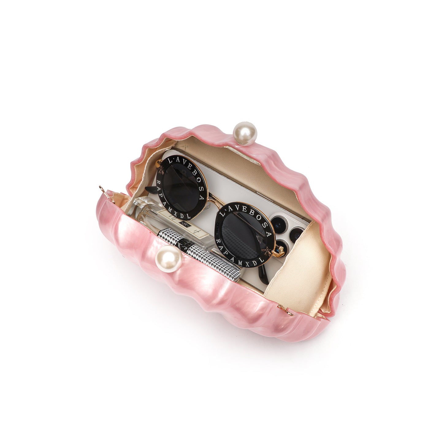 Celeste Shell Clutch