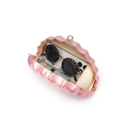 Celeste Shell Clutch