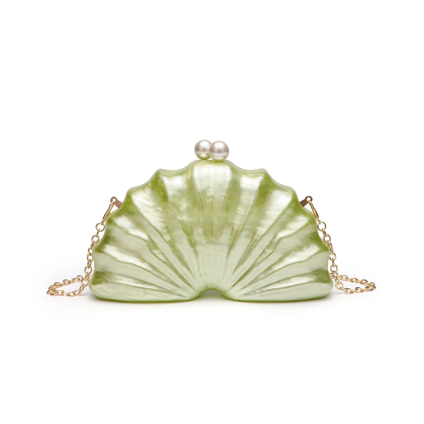 Celeste Shell Clutch